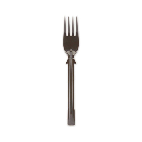 Dixie Smartstock Polypropylene Mediumweight Black Fork for Tri-Tower Cutlery Dispensing System - 40 per pack -- 24 packs per case