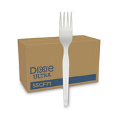 Dixie Natural Smartstock Plastic Fork - 40 per pack -- 24 packs per case