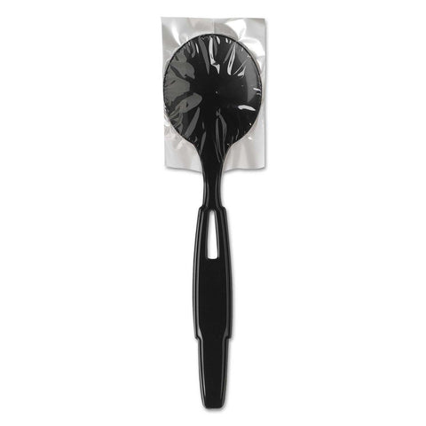 Dixie Smartstock Series W Heavy Weight Polypropylene Black Wrapped Soup Spoon Refill -- 960 per case