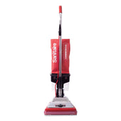 Sanitaire Red/Steel Tradition Upright Vacuum with Dust Cup, 12 inch