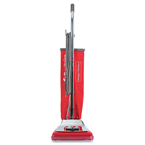 Sanitaire Chrome/Red Tradition Bagged Upright Vacuum, 17.5 Pound
