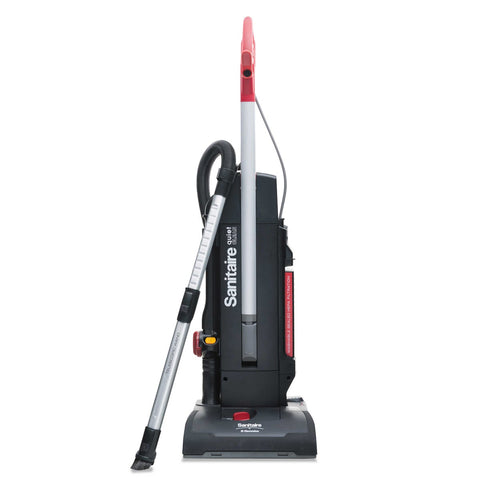 Sanitaire Multi Surface QuietClean Black Two-Motor Upright Vacuum, 110 Volt