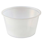Fabri Kal Polystyrene Clear Portion Cup, 4 Ounce - 125 per pack -- 20 packs per case
