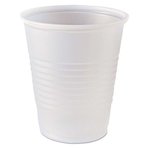 Fabri Kal Polystyrene Clear RK Ribbed Cold Drink Cup, 5 Ounce -- 2500 per case