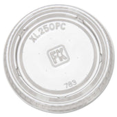 Fabri Kal Plastic Clear Portion Cup Lid Only - 125 per pack -- 20 packs per case