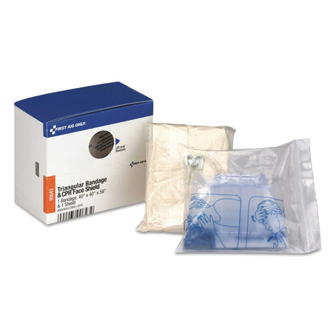 First Aid Only Triangular Sling Bandage and CPR Mask