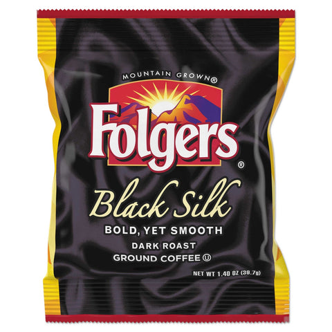 Folgers Dark Roast Black Silk Coffee, 1.4 Ounce Packet -- 42 per case