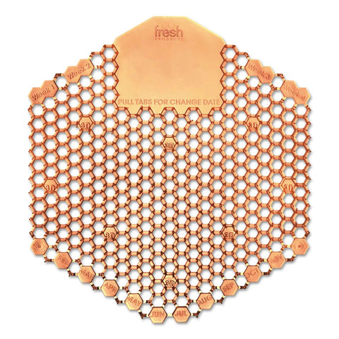 Fresh Products Orange Mango Fragrance Wave 3D Urinal Deodorizer Screen - 10 per box -- 1 box per case