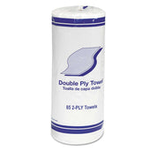 Gen White 2 Ply Kitchen Roll Towel, 11 inch - 85 per roll -- 30 rolls per case