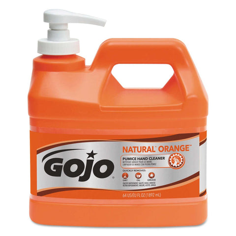 Gojo Citrus Natural Orange Pumice Hand Cleaner, 0.5 Gallon Pump Bottle -- 4 per case