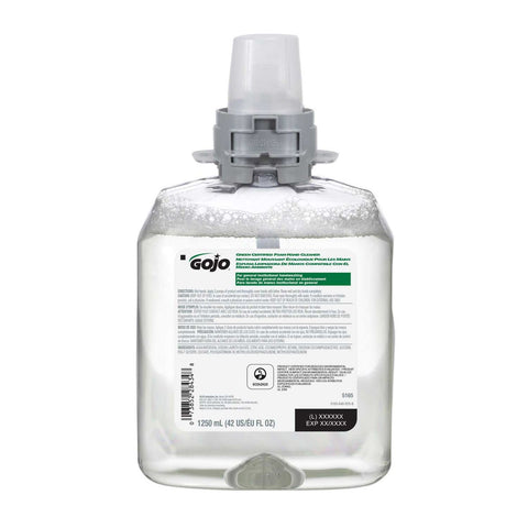 Gojo Green Certified Unscented Foam Hand Cleaner Refill, 1,250 Milliliter Refill -- 4 per case