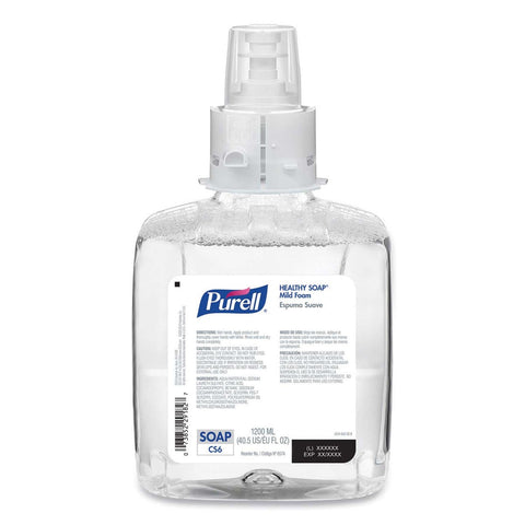 Purell Fragrance-Free Healthy Mild Foam Soap Refill for CS6 Dispensers, 1200 Milliliter Capacity -- 2 per case