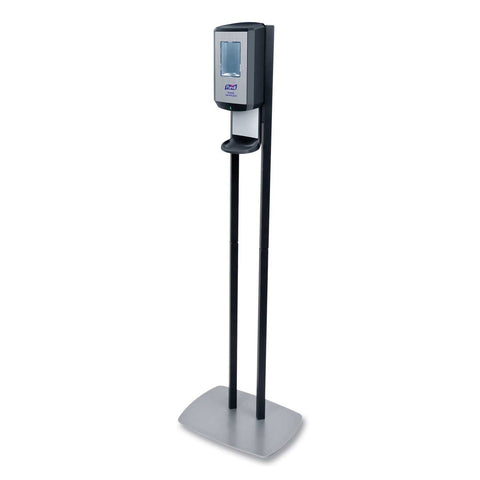 Purell Graphite/Silver Cs6 Hand Sanitizer Floor Stand with Dispenser, 1200 Milliliter