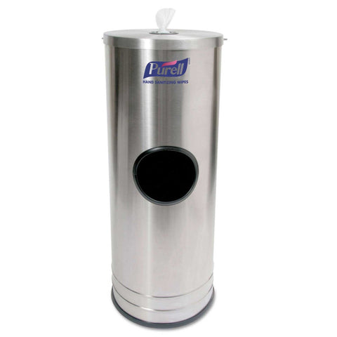 Purell Stainless Steel Dispenser Stand for Sanitizing Wipe, 10.25 x 10.25 x 14.5 inch