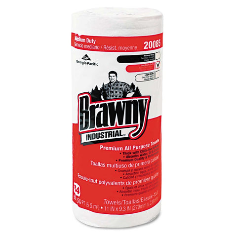 Georgia Pacific Professional White All Purpose Perforated Dry Wipe, 11 x 9 3/8 inch - 84 per roll -- 20 rolls per case