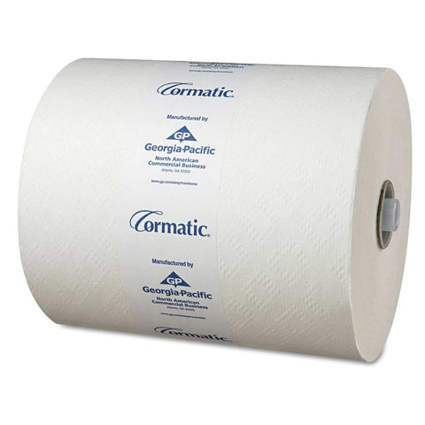 Georgia Pacific Professional White Paper Hardwound Roll Towel, 8 1/4 inch x 700 feet -- 6 rolls per case