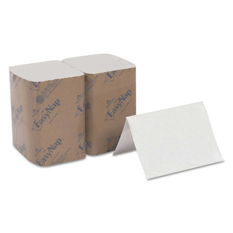 Dixie Ultra White 2 Ply Interfold Napkin Refill, 6 1/2 x 9 7/8 inch - 500 per pack -- 6 packs per case
