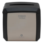 Dixie Ultra Stainless Steel Tabletop Insulated Napkin Dispenser, 7.6 x 6.1 x 7.2 inch