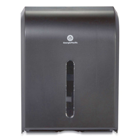 Georgia Pacific Plastic Black Combi-Fold Paper Towel Dispenser, 12.3 x 6 x 15.5 inch