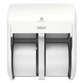 Georgia Pacific Professional White Compact Quad Vertical 4-Roll Coreless Tissue Dispenser, 12.06 x 8 x 14.44 inch