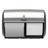 Georgia Pacific Professional Stainless Steel Compact Coreless Side by Side Two Roll Dispenser, 11 x 7.4 x 7.4 inch