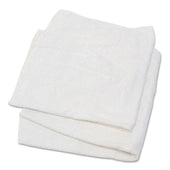 Hospeco White Woven Terry Rag, 15 x 17 inch -- 25 per case