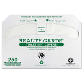Hospeco White Health Gards Green Seal Recycled Toilet Seat Cover - 250 per pack -- 4 packs per case