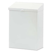 Hospeco White Metal Feminine Hygiene Waste Receptacle