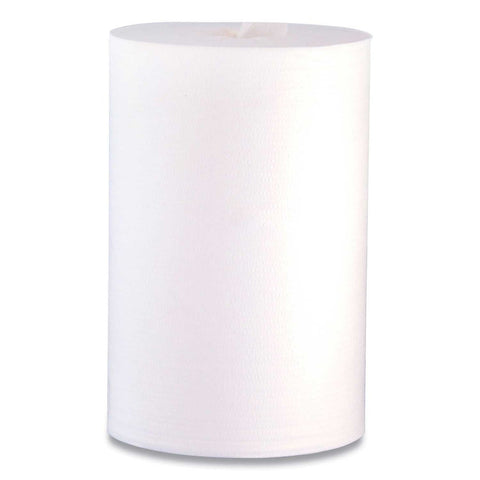 Hospeco Easy Task A100 Spunlace White Center Pull Wiper with Zipper Bag, 10 x 12 inch - 275 sheets per roll -- 6 per case