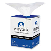 Hospeco Easy Task A100 Spunlace White Center Pull Wiper with Zipper Bag, 10 x 12 inch -- 275 sheets per roll -- 1 roll