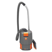 Hoover Commercial Gray and Orange Hushtone Backpack Vacuum Cleaner, 11.7 Pound