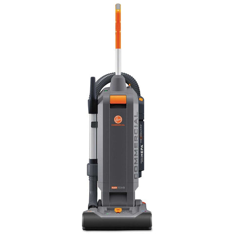 Hoover Commercial Orange and Gray Hushtone Vacuum Cleaner with Intellibelt, 13 inch