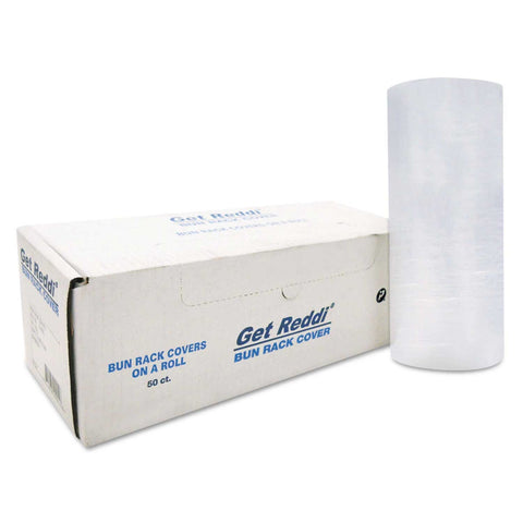 Inteplast Group Linear Low-Density Polyethylene Clear Bun Rack Cover, 60 x 80 inch -- 50 per case