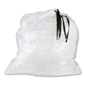 Inteplast Group Plastic Natural Draw-Tuff Institutional Draw-Tape Can Liner, 55 Gallon -- 50 per case