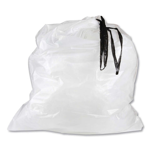 Inteplast Group Plastic Natural Draw-Tuff Institutional Draw-Tape Can Liner, 55 Gallon -- 50 per case