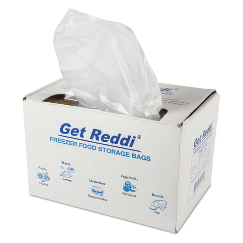 Inteplast Group High-Density Polyethylene Natural Get Reddi Freezer Food Storage Bag, 27 x 37 inch -- 200 per case