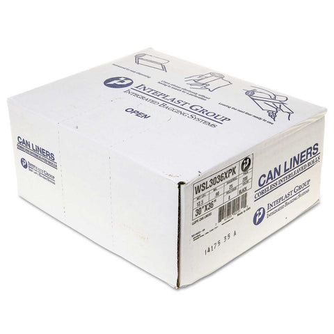 Inteplast Black 0.9 Mil Low Density Commercial Can Liner, 30 x 36 inch -- 200 per case