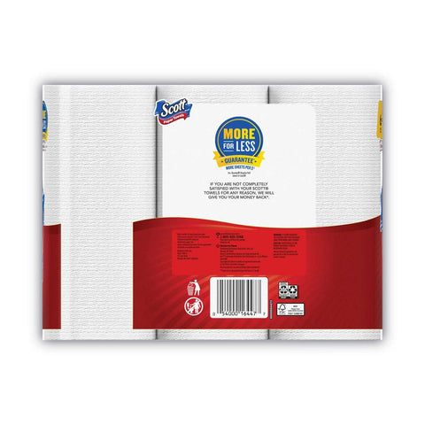 Scott 1-Ply Choose-A-Size Mega Kitchen Roll Paper Towel - 102 per roll -- 24 rolls per case
