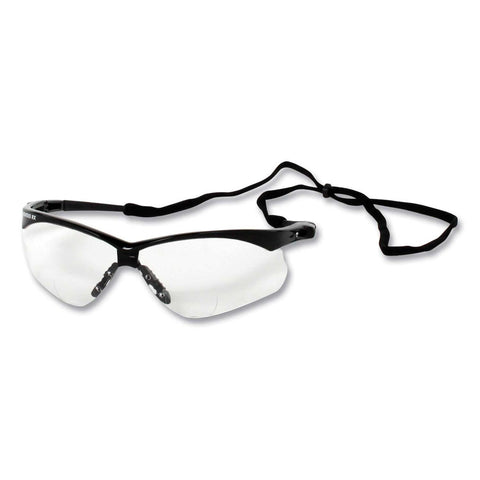 KleenGuard Black Frame Clear Lens Plus 3.0 Diopter Strength V60 Nemesis RX Reader Safety Glass -- 12 per case