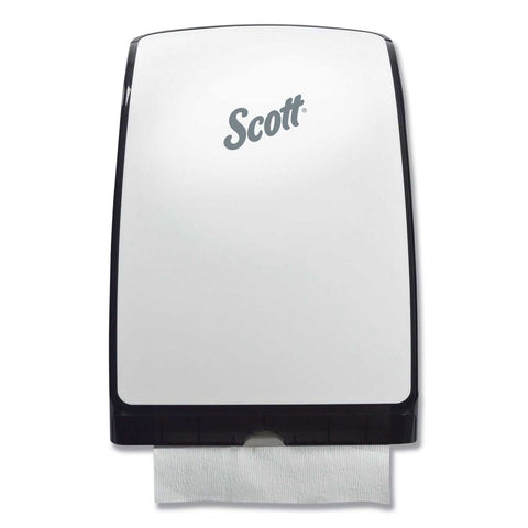 Scott Plastic White Control Slimfold Towel Dispenser, 9.88 x 2.88 x 13.75 inch