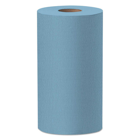 WypAll X60 Hydroknit Unscented Blue Cloth, 9.8 x 13.4 inch - 130 per roll -- 12 rolls per case