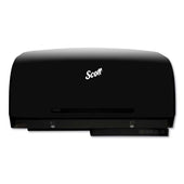 Scott Plastic Black Pro Coreless Twin Jumbo Roll Tissue Dispenser, 23 1/2 X 6 3/4 X 11 7/8 inch