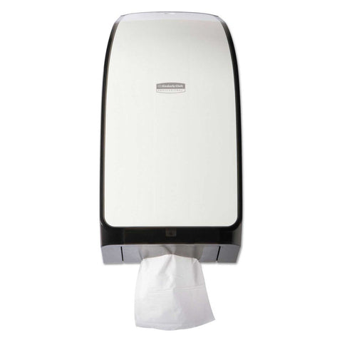 Scott Plastic White Control Hygienic Bathroom Tissue Dispenser, 7.375 x 6.375 x 13 3/4 inch