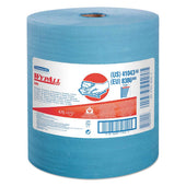 WypAll X80 Hydroknit Blue Cloth, 12 1/2 X 13 2/5 inch - 475 per roll -- 1 roll per case