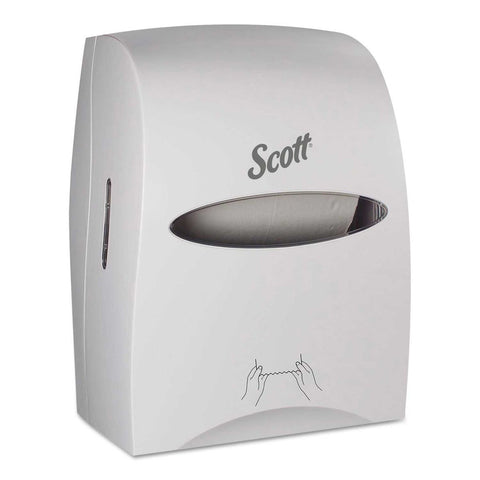 Scott ABS Plastic White Essential Manual Hard Roll Towel Dispenser, 13.06 x 11 x 16.94 inch