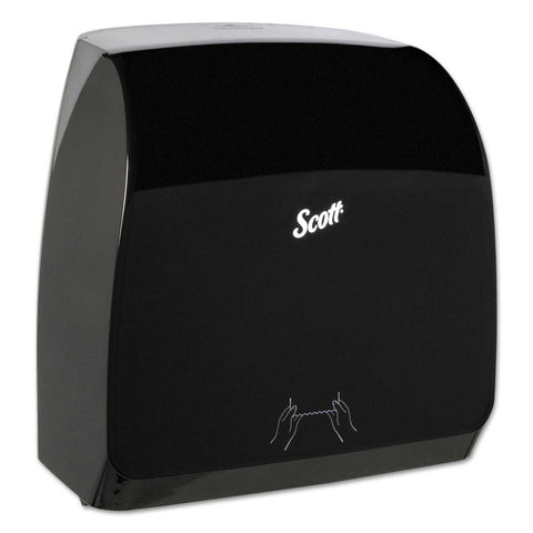 Scott Plastic Black Control Slimroll Manual Towel Dispenser, 12.63 x 10.2 x 16.13 inch