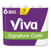 Viva Signature Cloth Choose A Sheet White Kitchen Paper Towel Roll, 11 x 5.9 inch - 6 rolls per pack -- 4 packs per case
