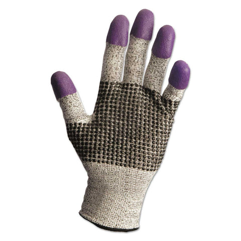 KleenGuard G60 Purple Nitrile Black/White Medium/Size 8 Cut Resistant Gloves, 230 mm Length -- 1 pair