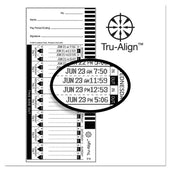 Lathem Time Card for Lathem Model 1600E, 4 x 9 inch - 100 per pack -- 1 pack per case