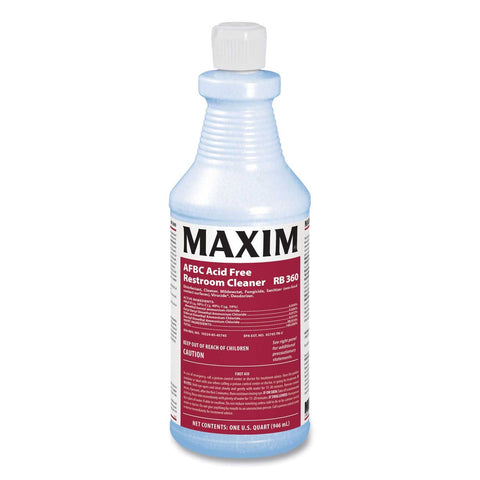 Maxim Fresh Scent AFBC Acid Free Restroom Cleaner, 32 Ounce Bottle -- 12 per case